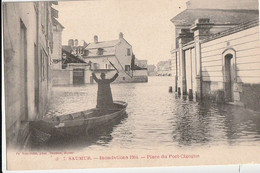 SAUMUR. - Inondations 1904.- Place Du Port-Cigogne - Saumur