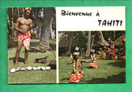 POLYNÉSIE FRANÇAISE . TAHITI . " SCÈNES DE LA VIE POLYNESIENNE " - Réf. N°34225 - - Polynésie Française