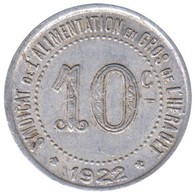 HERAULT - 03.06 - Monnaie De Nécessité - 10 Centimes 1922 - Monétaires / De Nécessité