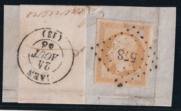France N°13A - Oblitéré L- TB - 1853-1860 Napoleone III