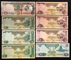U.A.E United Arab Emirates  8 Banconote 8 Notes  LOTTO 4030 - Qatar
