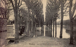 MEULAN      ( YVELINES )   QUAI DE  L ' HOSPICE  ( CRUE DE JANVIER 1910 ) - Floods