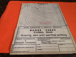 Plan   Boree Creek Caudal Dam  Gravity Dam With Overflow Spillway   Australie Australia) Barrage Archives - Publieke Werken