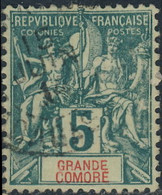 Grande Comore 1897 ~  YT 4 - 5 C. Type Sage - Used Stamps