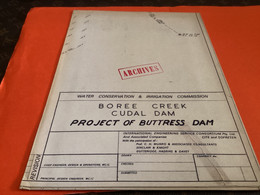 Plan   Boree Creek Caudal Dam  Gravity Dam With Overflow Spillway   Australie Australia) Barrage Archives - Public Works