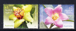 2017 Norfolk Island Flowers  Complete Set Of 2 MNH  @ BELOW FACE VALUE - Norfolkinsel