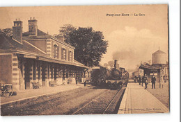 CPA 27 Pacy Sur Eure La Gare Train - Pacy-sur-Eure
