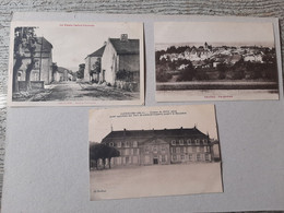 70 Vauvilliers Lot 3 Cartes Vue Générale Route De Polaincourt Chateau - Vauvillers