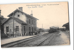 CPA 27 Ivry La Bataille La Gare Train - Ivry-la-Bataille