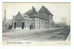 Berchem-Sainte-Agathe  -  La Gare  1908 - Berchem-Ste-Agathe - St-Agatha-Berchem