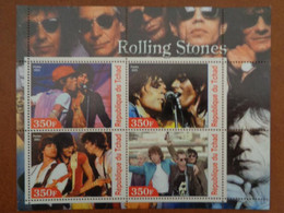 TCHAD BLOC 4 TIMBRES ANNEE 2003 - ROLLING STONES - Chad (1960-...)