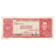 Billet, Bolivie, 100 Pesos Bolivianos, 1962, 1962-07-13, KM:164b, TB+ - Bolivia