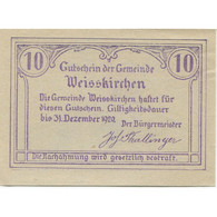 Billet, Autriche, Weisskirchen, 10 Heller, Valeur Faciale, 1920 SPL Mehl:FS 1160 - Oesterreich
