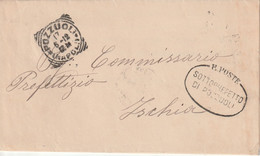 A100. Pozzuoli. 1912. Lettera In Franchigia, Completa Di Testo,  Con Annullo Tondo Riquadrato POZZUOLI (NAPOLI) - Franchise