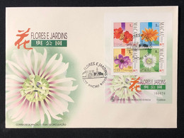 MACAU 1993 FLOWERS AND GARDEN  FDC WITH S\S - FDC