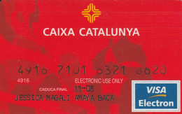 CARTA CREDITO CAIXA CATALUNYA SCADENZA 2008 (CK4959 - Credit Cards (Exp. Date Min. 10 Years)