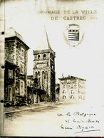 CASTRES =photo D'un Dessin De P Puech Signée Et Dédicacée Par HENRI SIZAIRE  "a La Belgique"   3367 - Castres