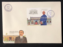 MACAU 1986 120TH ANNIVERSARY OF THE BIRTH OF SUN YAT SEN FDC WITH S\S - FDC