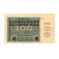 Billet, Allemagne, 100 Millionen Mark, 1923, 1923-08-22, KM:107e, TTB - 100 Miljoen Mark