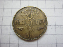Lithuania 5 Centai 1925 - Lithuania