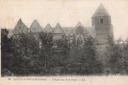 80 Saint Valery Sur Somme église Vue De La Digue CPA - Saint Valery Sur Somme