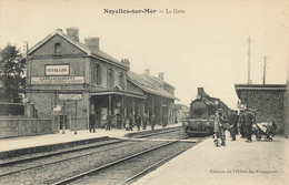 80 - SOMME - NOYELLES-SUR-MER - La Gare - Superbe Animation - 10691 - Noyelles-sur-Mer