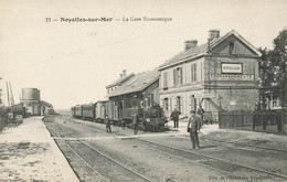 80 - SOMME - NOYELLES-SUR-MER - La Gare économique - Ligne Du Crotoy - Superbe Animation - 10693 - Noyelles-sur-Mer