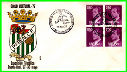 SOBRE EXPOSICIÓN FILATELICA PUERTO REAL ( CADIZ ) CON MATASELLO AÑO 1977 - Altri & Non Classificati