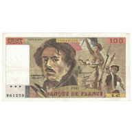 France, 100 Francs, Delacroix, 1981, E.47, TTB+, Fayette:69.5, KM:154b - 100 F 1978-1995 ''Delacroix''