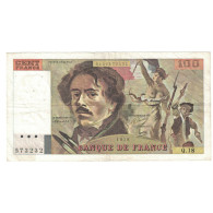 France, 100 Francs, Delacroix, 1979, Q.18, TTB+, Fayette:69.2c, KM:154a - 100 F 1978-1995 ''Delacroix''