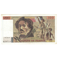 France, 100 Francs, Delacroix, 1978, S.4, TTB+, Fayette:69.1c, KM:154a - 100 F 1978-1995 ''Delacroix''