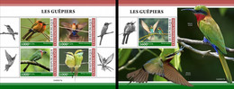 Centrafrica 2022, Animals, Bee Eater, 4val In BF+BF - Songbirds & Tree Dwellers