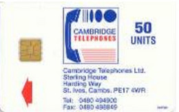 CAMBRIDGE : CAMS01 50u Commemorative Chipcard ( Batch: NO CTRL) MINT - [ 5] Eurostar, Cardlink & Railcall