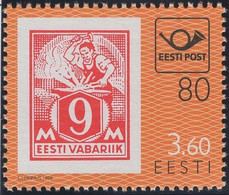 Estonia 1998 MNH Sc 351 3.60k Estonian Post 80th Ann - Estonia