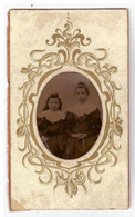 FERROTYPE    DEUX ENFANTS  GRAND COL EN DENTELLES BLANCHES - Non Classés