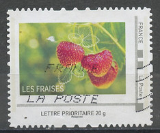 France - Frankreich Timbre Personnalisé 2008 Y&T N°IDT07-025 - Michel N°BS(?) (o) - Les Fraises - Oblitérés