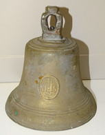 *BELLE ANCIENNE CLOCHE BRONZE De COUVENT Ou AUTRE EDIFICE RELIGIEUX IHS BELL   E - Bells