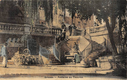 Grasse Fontaine Du Thouron Rémouleur Toilée Colorisée - Grasse