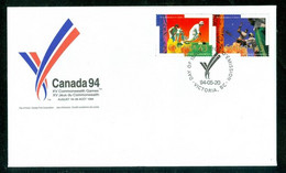 CANADA94; Jeux Du Commonwealth Games; Timbres Scott # 1517-8 Stamps; Pli Premier Jour / First Day Cover (9962) - Cartas & Documentos