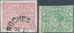 AUSTRALIA ,VICTORIA,Postal Card Stationary Stamps Duty AEROGRAMS,Half-Penny,Obliterated & Mint - Autres & Non Classés