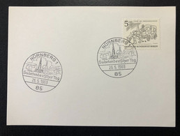 GERMANY,  85 « NÜRNBERG », « Sudetendeutscher Tag », « Special Commemorative Postmark », 1969 - Covers & Documents