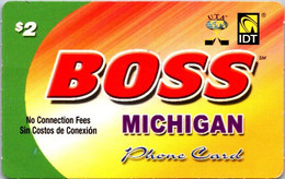 (24-6-2022 I -i  ) Phonecard -  USA - (1 Phonecard) Boss Michigan - $ 2.00 - Andere & Zonder Classificatie