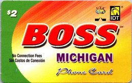 (24-6-2022 I -i  ) Phonecard -  USA - (1 Phonecard) Boss Michigan - $ 2.00 - Sonstige & Ohne Zuordnung