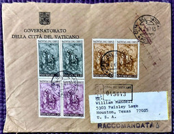 Vatican 1967 Registered Cover From Vatican City To USA  (**) RARE Government - Briefe U. Dokumente