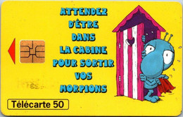 (24-6-2022 M) Phonecard - France - (1 Phonecard) - Morpions - 50 - Sin Clasificación