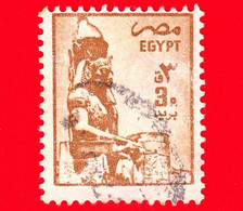 EGITTO - Usato - 1985 -  Faraone Ramses II - Statue Of Ramses II, Luxor - 3 - Usados