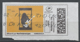 France - Frankreich Timbre Personnalisé Y&T N°MTEL LV20-112 - Michel N°BS(?) (o) - Guitariste - Printable Stamps (Montimbrenligne)