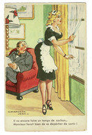 CPA Illustrator Illustrateur Humour Humor Jean Chaperon Femme Gros Seins Decollete Pin-up Sexy Femme De Ménage - Chaperon, Jean