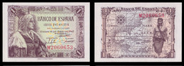 Billetes España.1 Pts.1945.Sin Circular.3 Con Nº Correlativa.Serie C - Sonstige – Europa