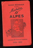 Guide MICHELIN AlPES 1934  1935  (CCC010) - Michelin (guias)